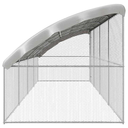 Chicken Cage 4 pcs Silver 800 x 200 x 200 cm Galvanised Steel
