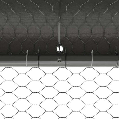 Chicken Cage 4 pcs Silver 800 x 200 x 200 cm Galvanised Steel