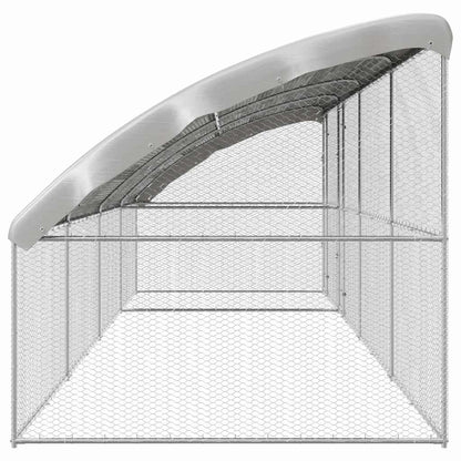 Chicken Cage 4 pcs Silver 800 x 200 x 200 cm Galvanised Steel
