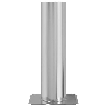 Chimney Head Extension Silver 24 x 24 x 50 cm Stainless Steel