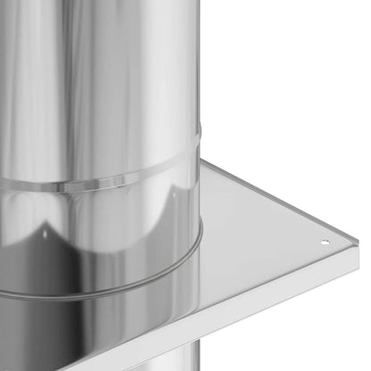 Chimney Extension Silver 25 x 25 x 65 cm Stainless Steel