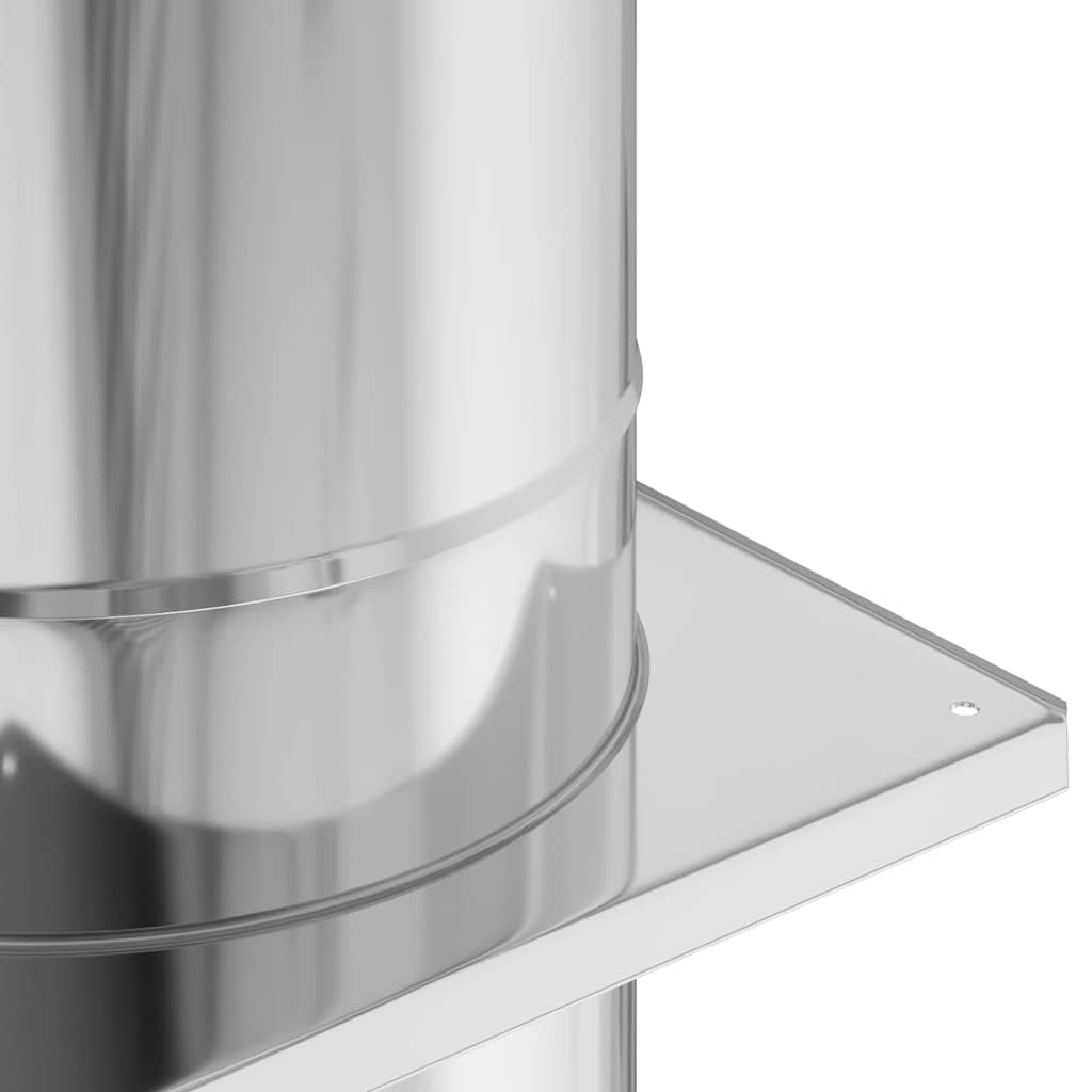 Chimney Extension Silver 35 x 35 x 65 cm Stainless Steel