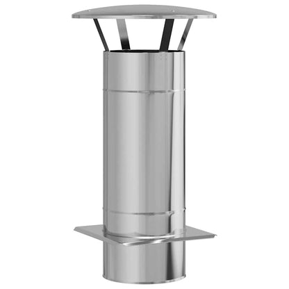 Chimney Extension Silver 35 x 35 x 65 cm Stainless Steel