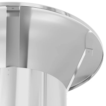 Chimney Extension Silver 35 x 35 x 82 cm Stainless Steel