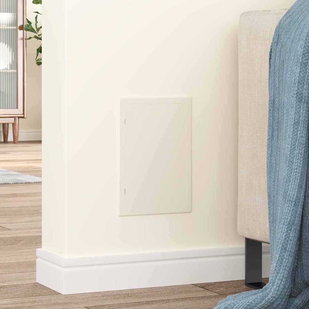 Access Panels 2 pcs White 15 x 23 cm ABS Plastic