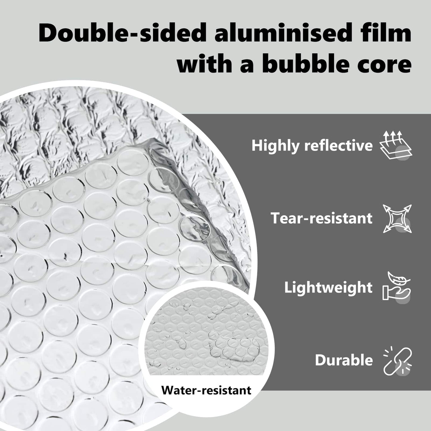 Radiator Heat Reflector Silver 5 x 0.6 m Polyethylene