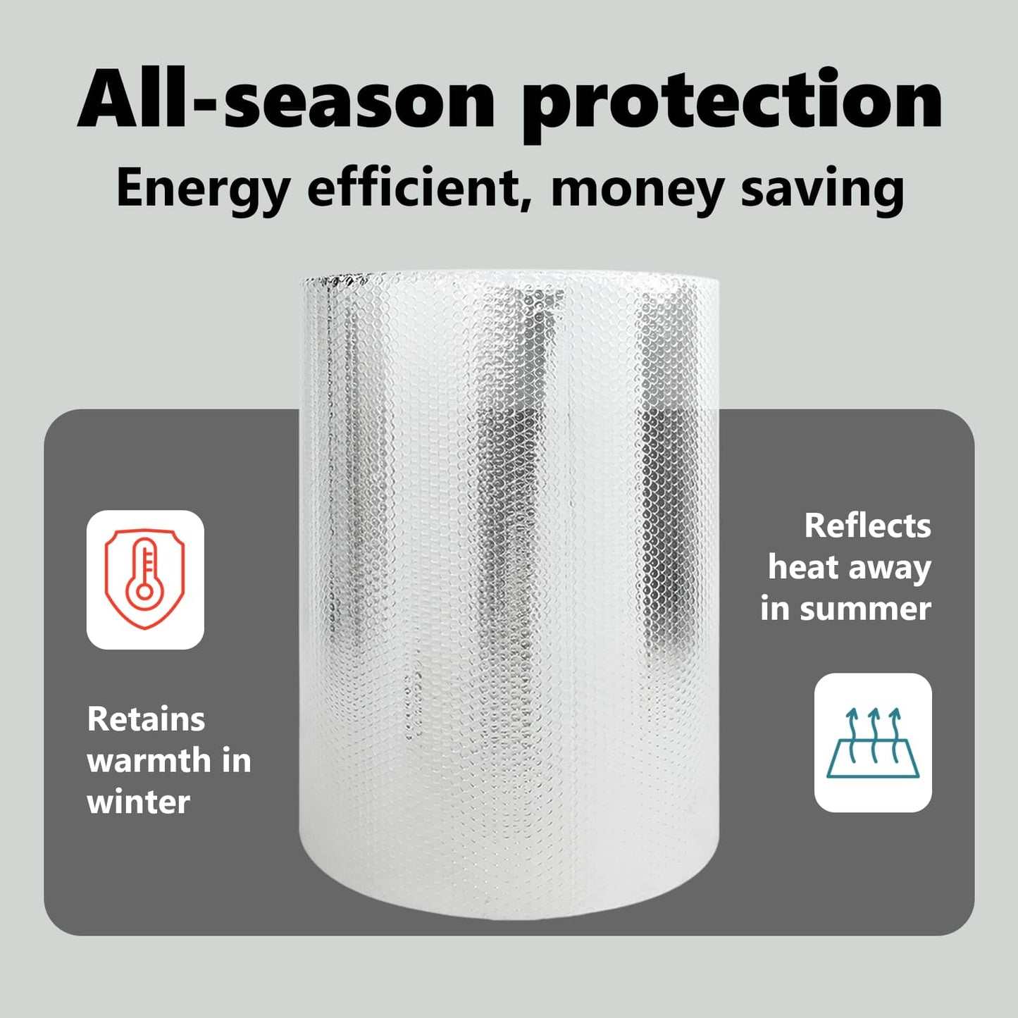 Radiator Heat Reflector Silver 5 x 0.6 m Polyethylene