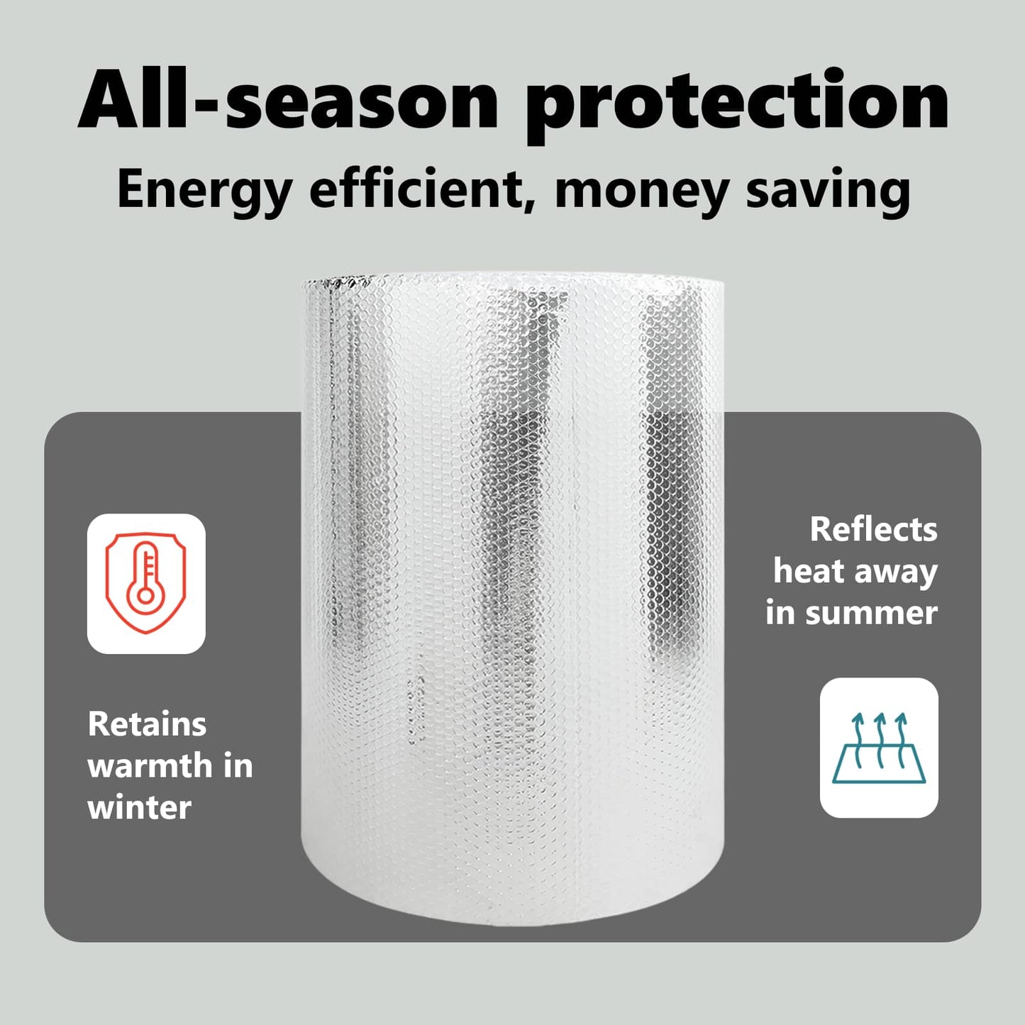 Radiator Heat Reflector Silver 10 x 0.6 m Polyethylene
