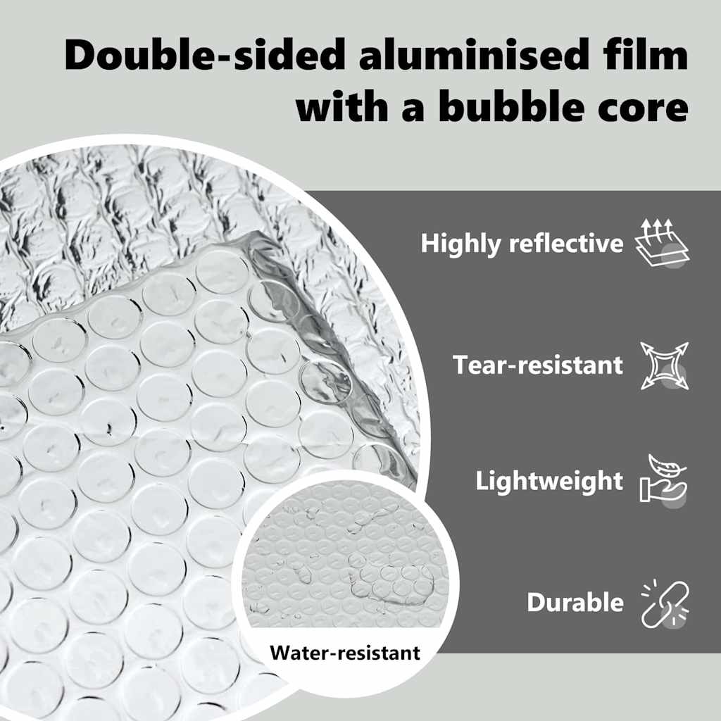 Radiator Heat Reflector Silver 30 x 0.6 m Polyethylene