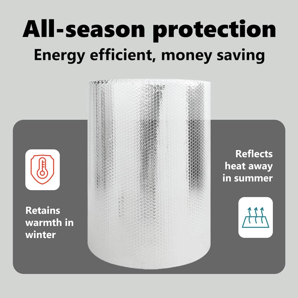 Radiator Heat Reflector Silver 30 x 0.6 m Polyethylene