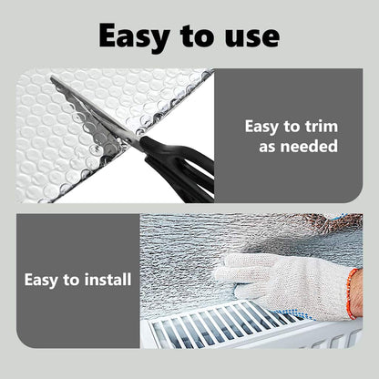 Radiator Heat Reflector Silver 30 x 0.6 m Polyethylene