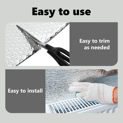 Radiator Heat Reflector Silver 50 x 0.6 m Polyethylene
