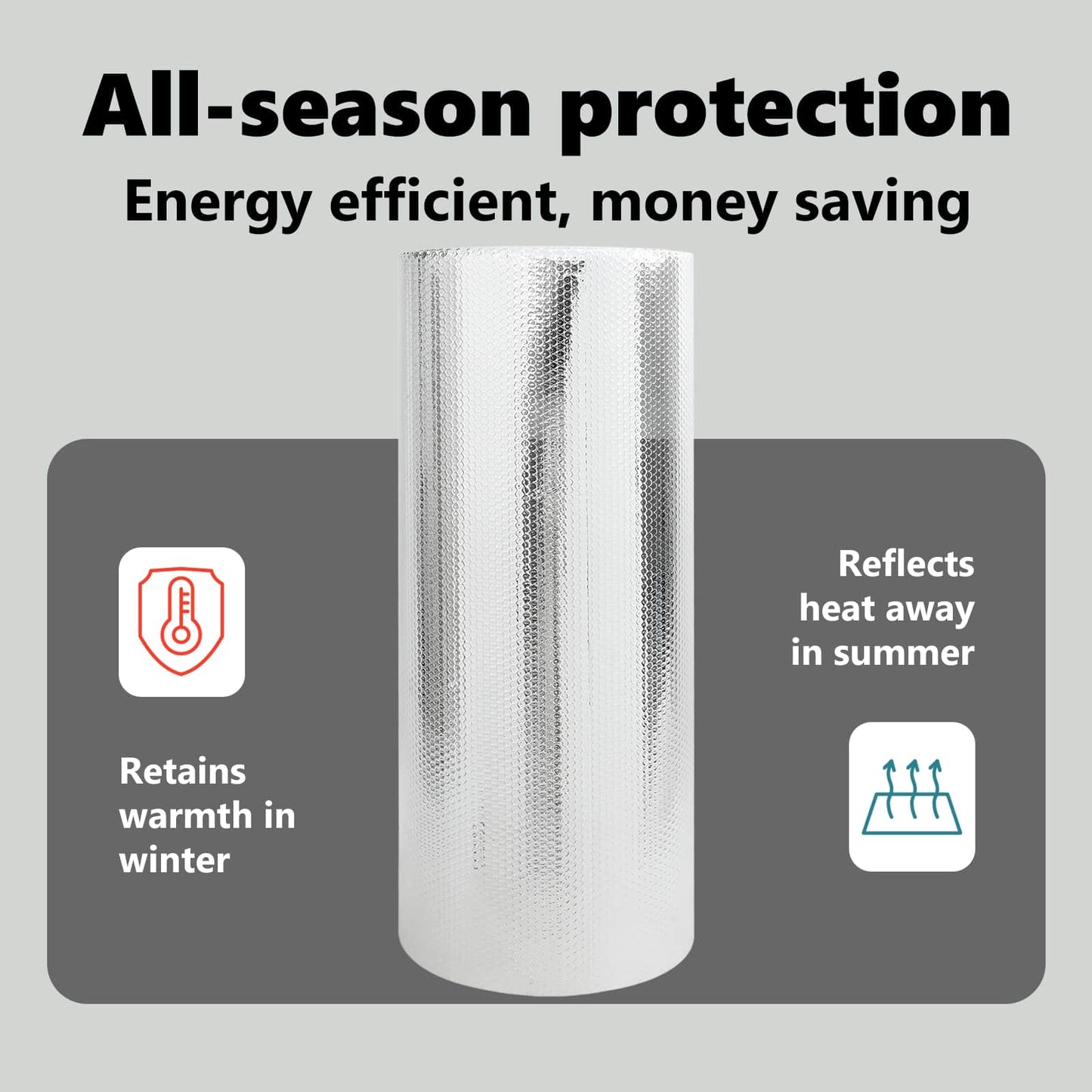 Radiator Heat Reflector Silver 10 x 1 m Polyethylene