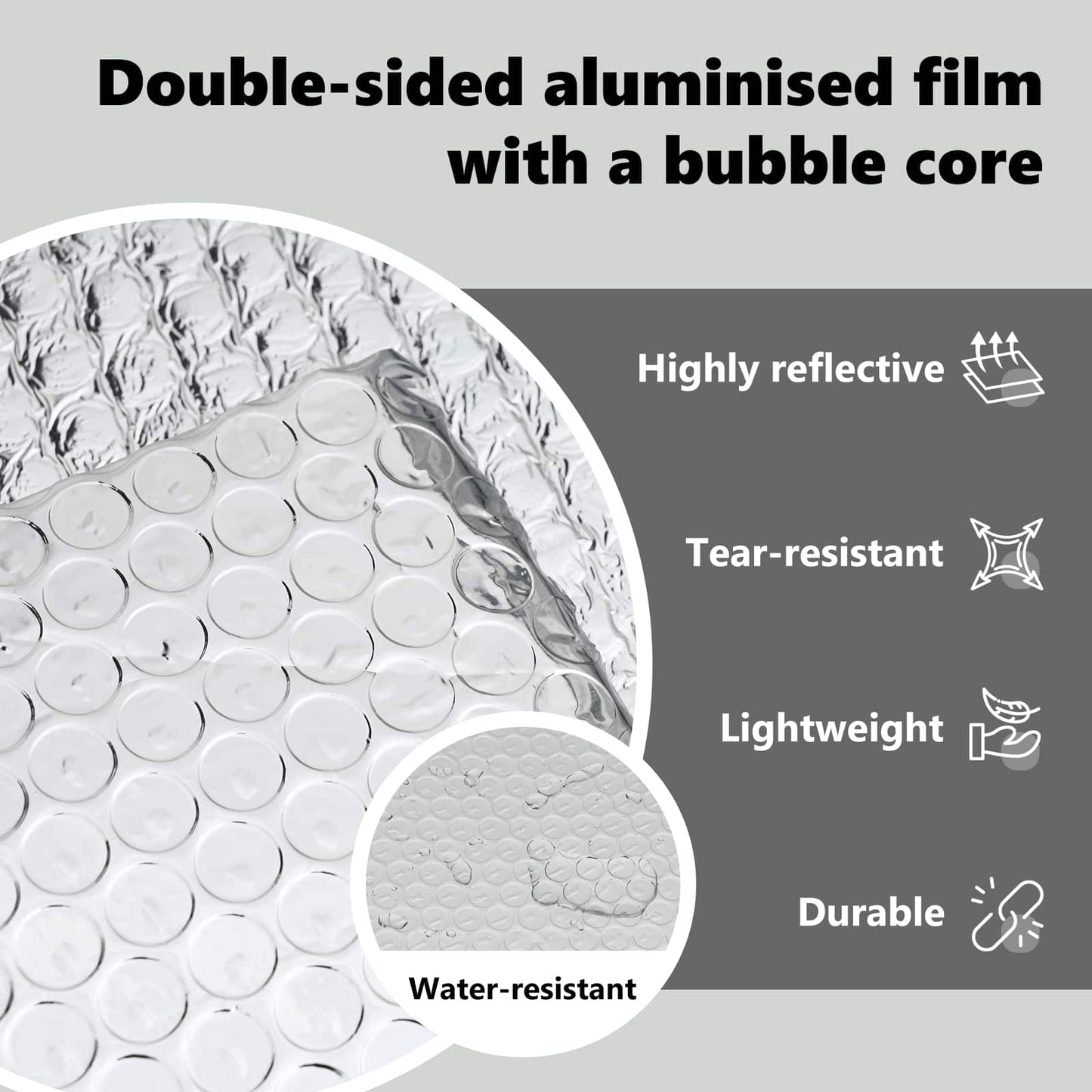 Radiator Heat Reflector Silver 15 x 1 m Polyethylene