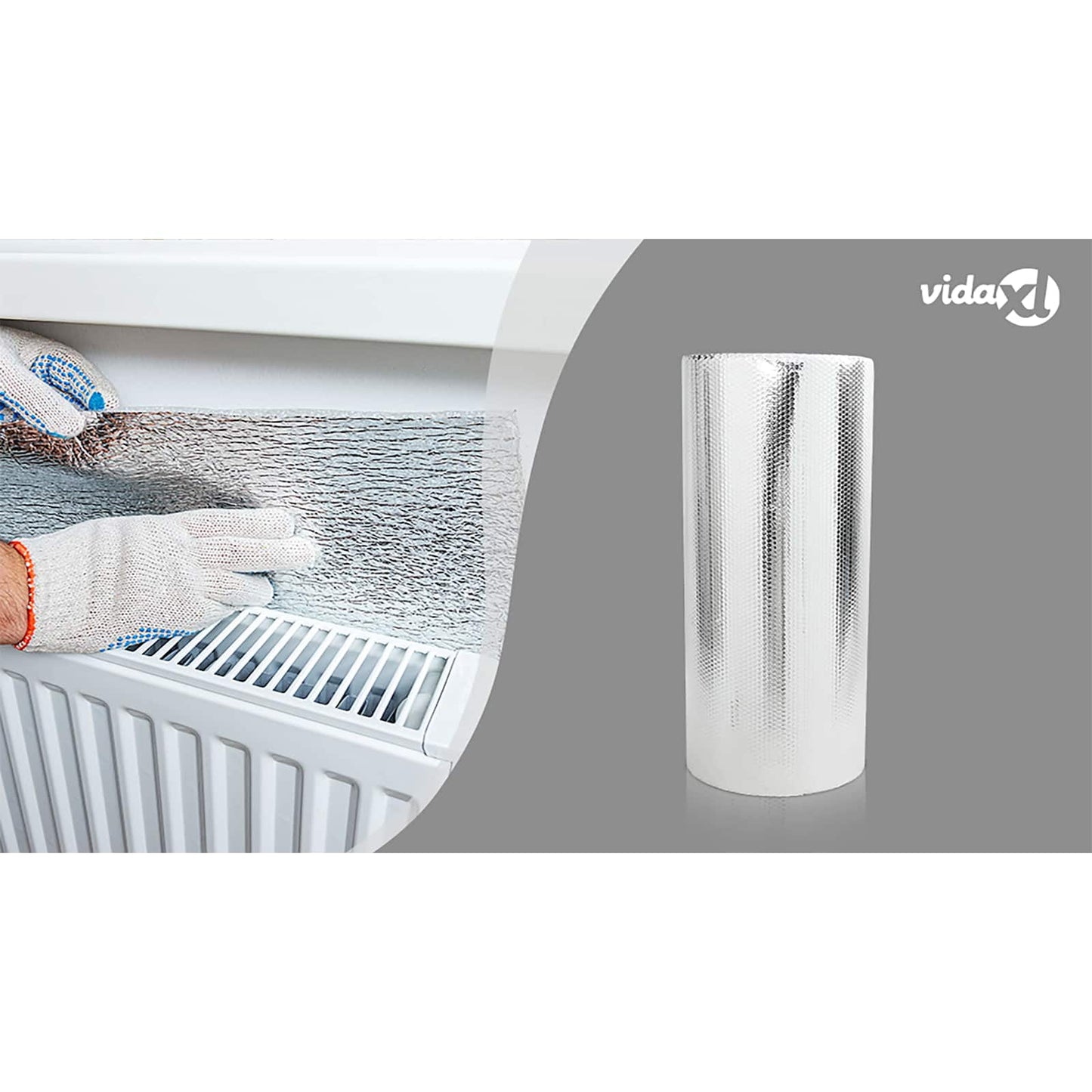 Radiator Heat Reflector Silver 30 x 1 m Polyethylene