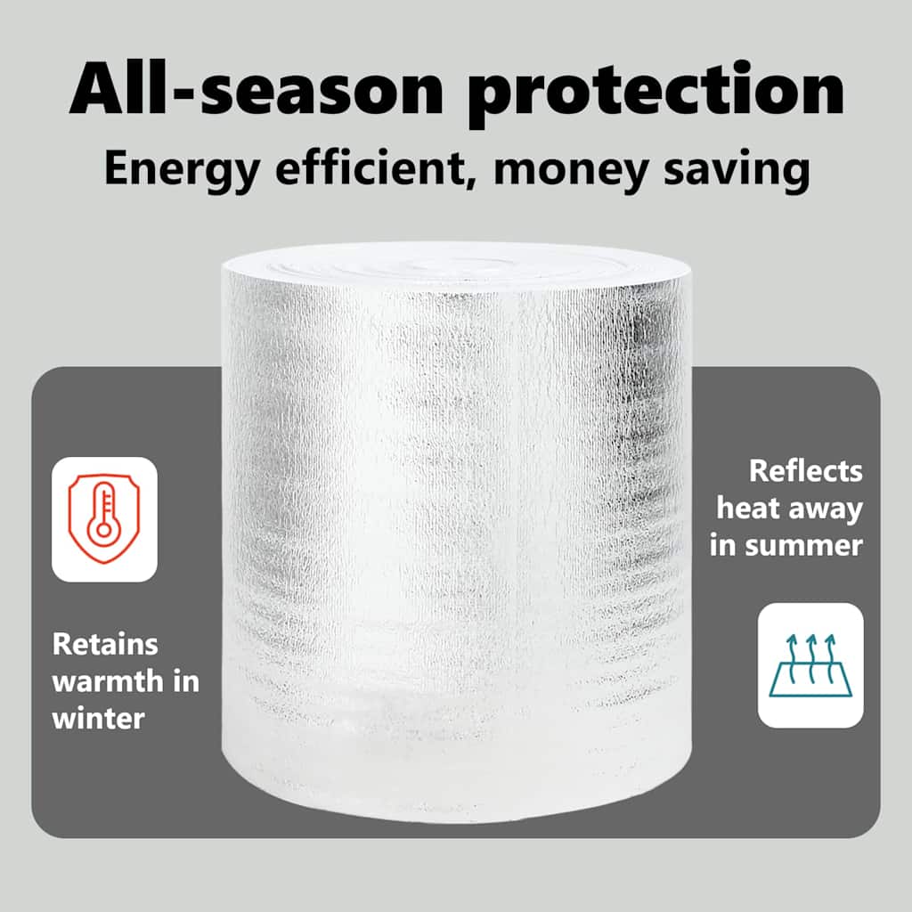 Radiator Heat Reflector Silver 15 x 0.5 m Polyethylene