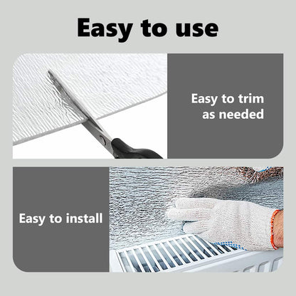 Radiator Heat Reflector Silver 15 x 0.5 m Polyethylene