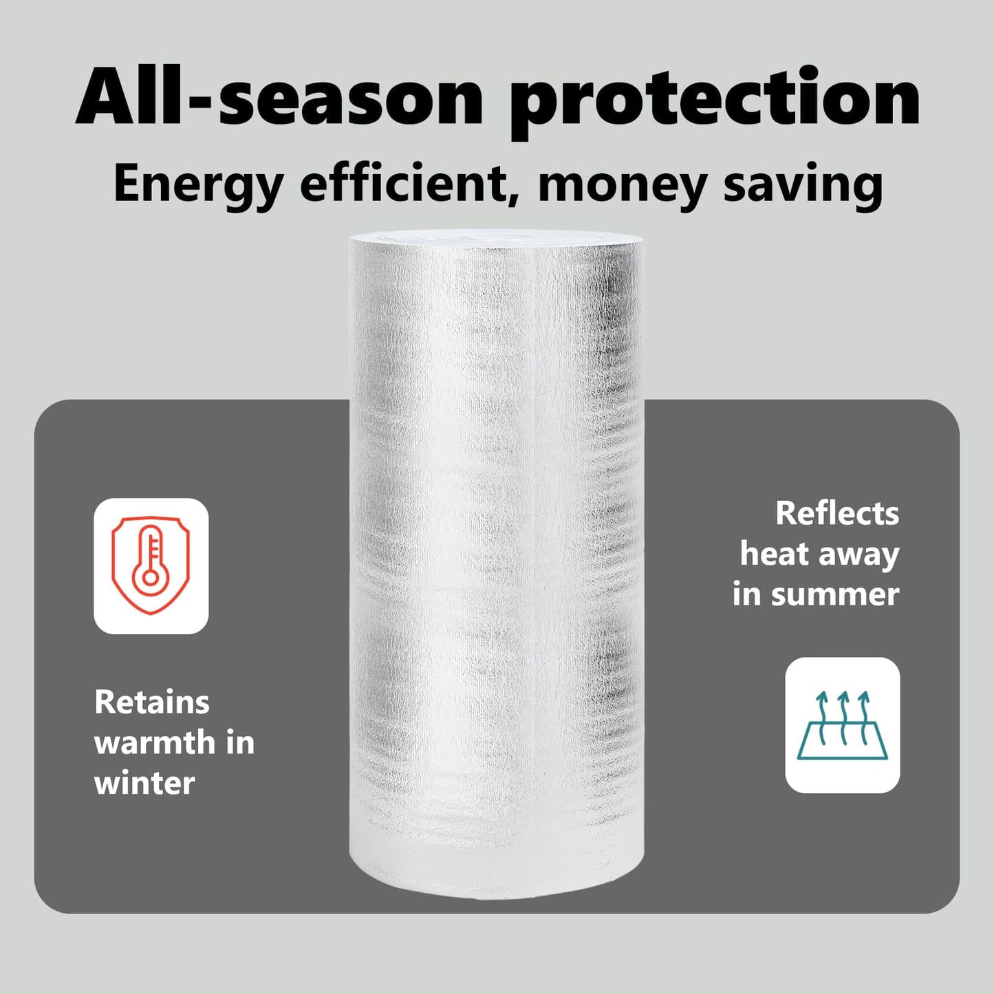 Radiator Heat Reflector Silver 5 x 1 m Polyethylene