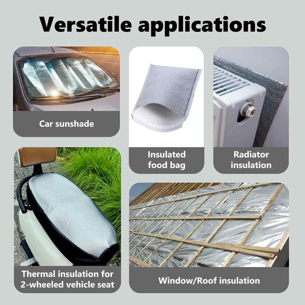 Radiator Heat Reflector Silver 10 x 1 m Polyethylene