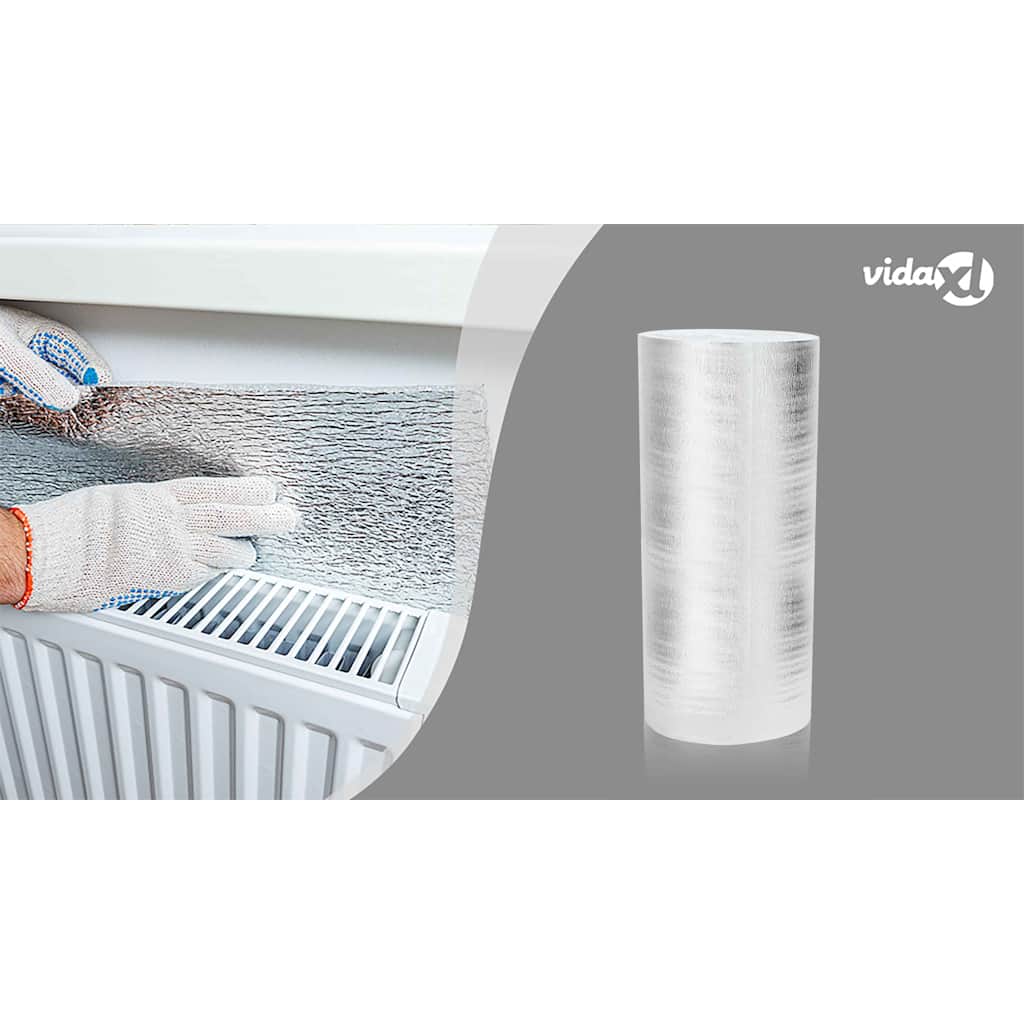 Radiator Heat Reflector Silver 50 x 1 m Polyethylene