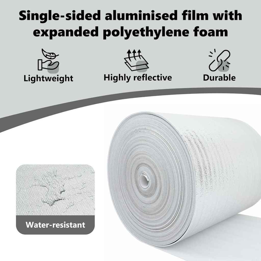 Radiator Heat Reflector Silver 50 x 1 m Polyethylene