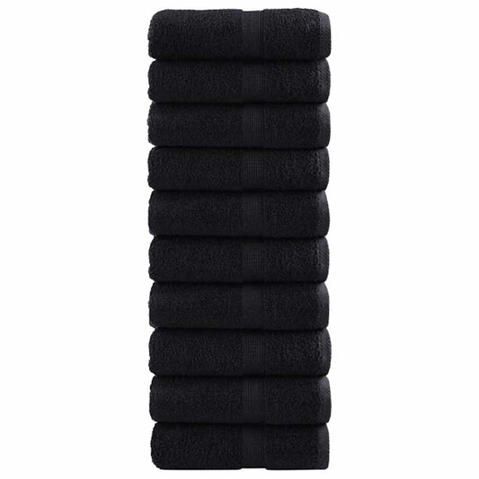 600 gsm Guest Towels SOLUND 50 pcs Black 30 x 30 cm Cotton