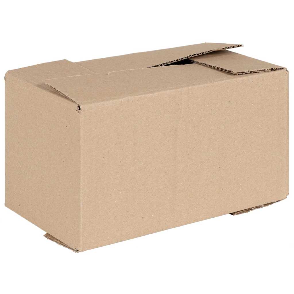 Folding Box 50 pcs Natural 24 x 13 x 13 cm Cardboard