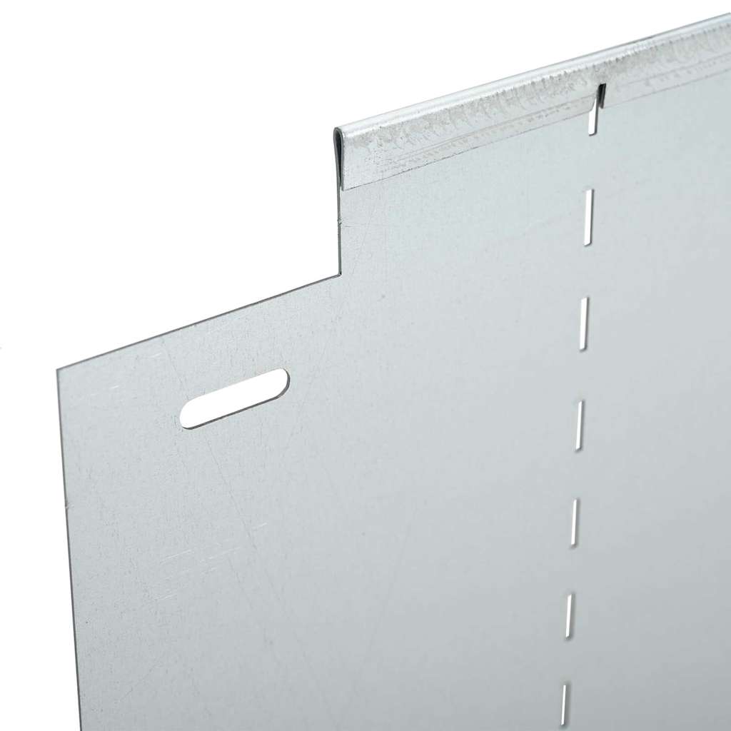 Lawn Edgings 20 pcs Silver 100 x 25 x 0.07 cm Galvanised Steel