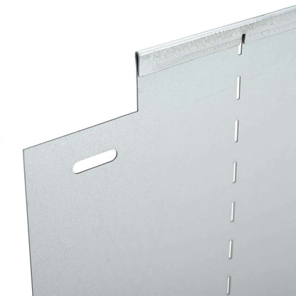 Lawn Edgings 20 pcs Silver 100 x 25 x 0.07 cm Galvanised Steel