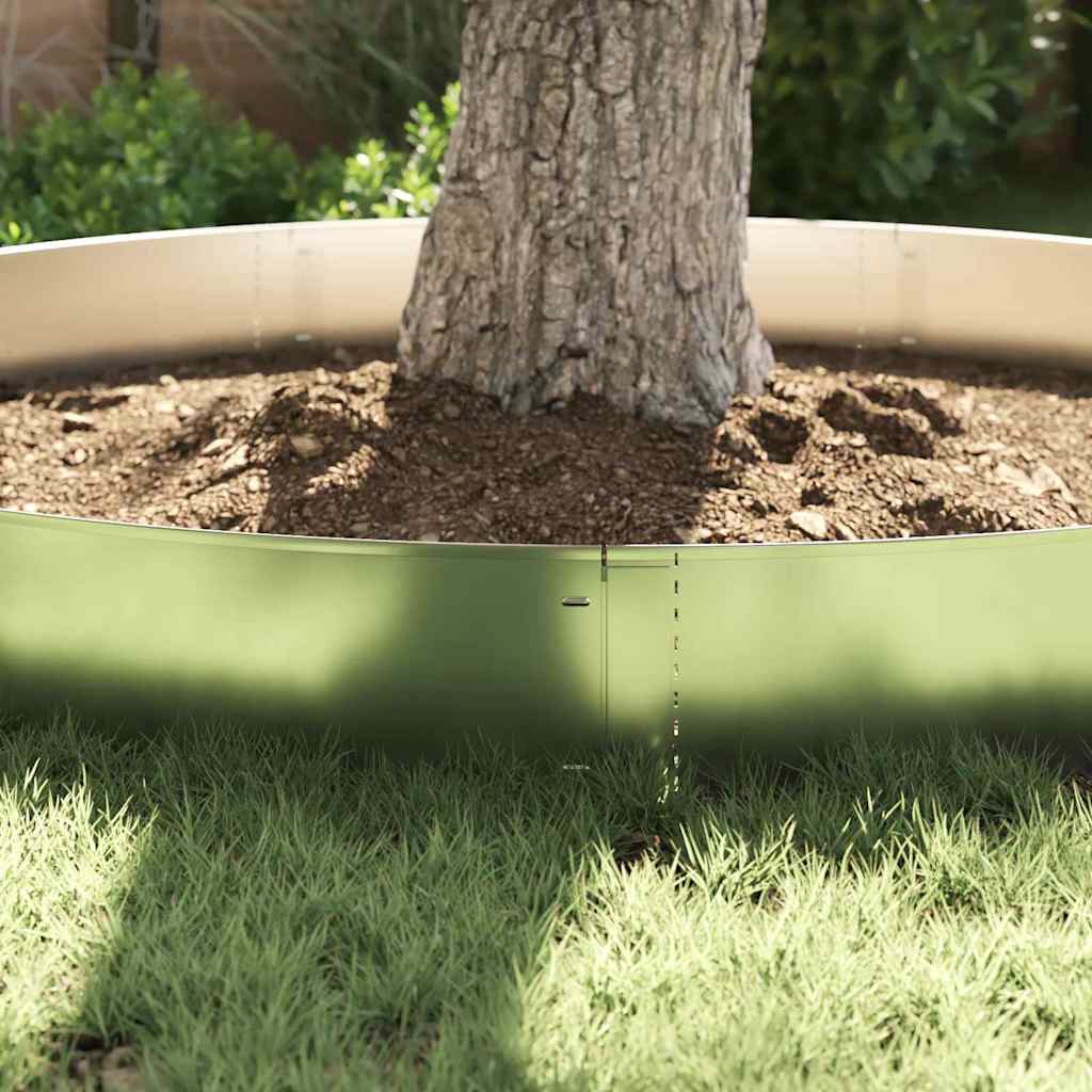 Lawn Edgings 20 pcs Silver 100 x 25 x 0.07 cm Galvanised Steel