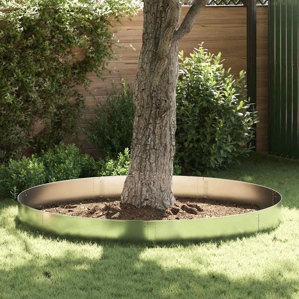 Lawn Edgings 30 pcs Silver 100 x 25 x 0.07 cm Galvanised Steel