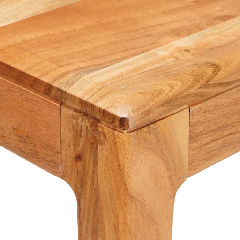 Dining Table 110 x 55 x 76 cm Solid Acacia Wood Brown