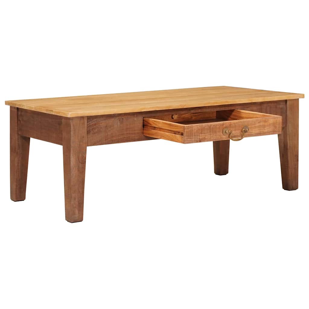 Coffee Table Brown 110 x 55 x 40 cm Solid Mango Wood