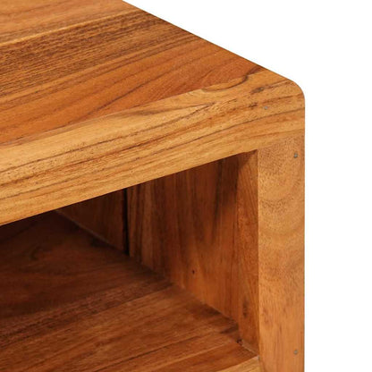 TV Cabinet with Shelf Brown 110 x 30 x 40 cm Solid Acacia Wood