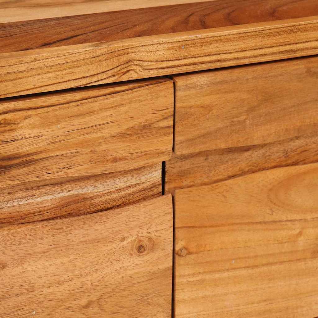 TV Cabinet with Shelf Brown 110 x 30 x 40 cm Solid Acacia Wood