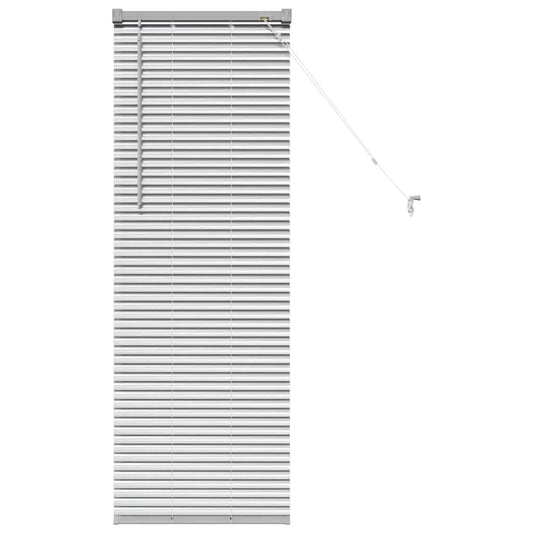 Venetian Blinds Silver 130 x 50 cm Aluminium
