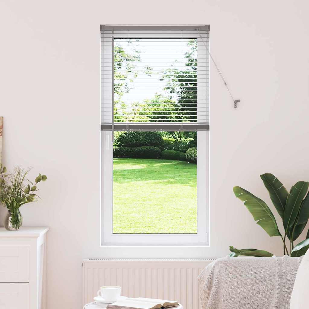 Venetian Blinds Height Adjustable Silver 130 x 55 cm Aluminium