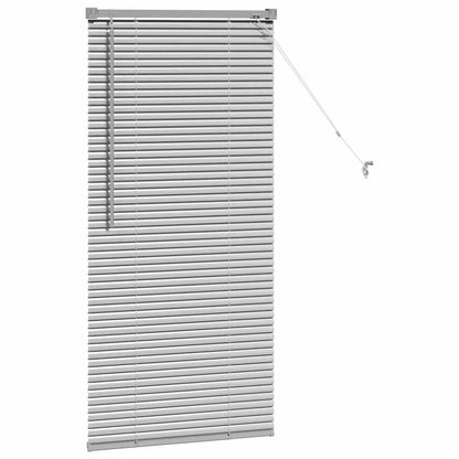 Venetian Blinds Height Adjustable Silver 130 x 55 cm Aluminium