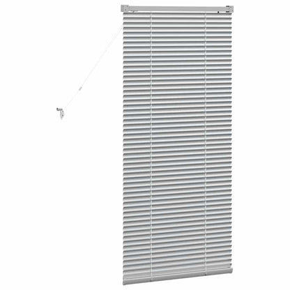 Venetian Blinds Height Adjustable Silver 130 x 55 cm Aluminium