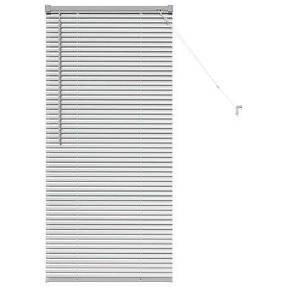 Venetian Blinds Height Adjustable Silver 130 x 55 cm Aluminium