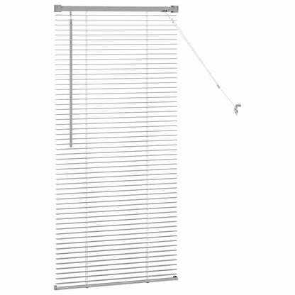 Venetian Blinds Height Adjustable Silver 130 x 60 cm Aluminium