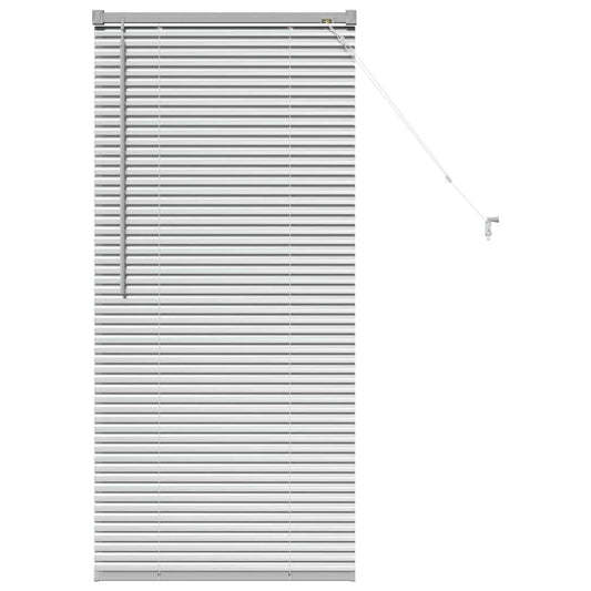 Venetian Blinds Silver 130 x 65 cm Aluminium