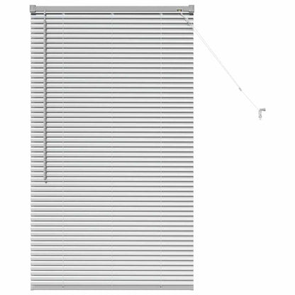 Venetian Blinds Height Adjustable Silver 130 x 70 cm Aluminium