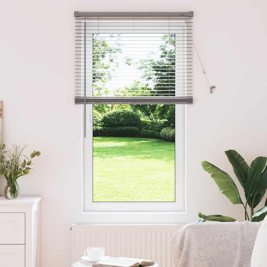 Venetian Blinds Silver 130 x 75 cm Aluminium