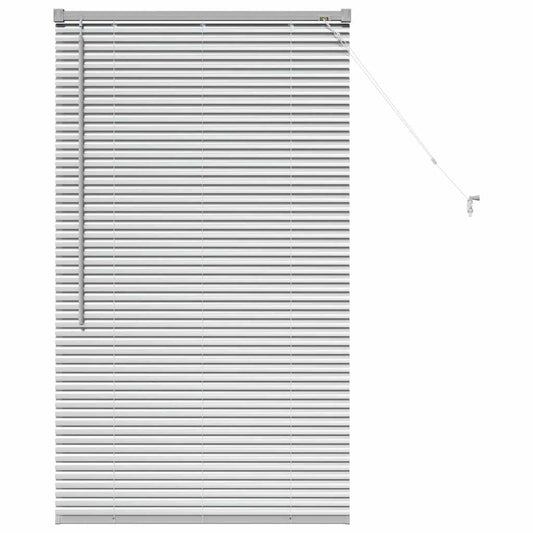 Venetian Blinds Silver 130 x 75 cm Aluminium