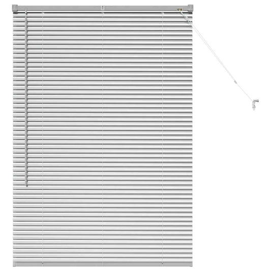 Venetian Blinds Silver 130 x 90 cm Aluminium