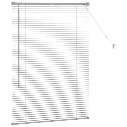 Venetian Blinds Silver 130 x 95 cm Aluminium