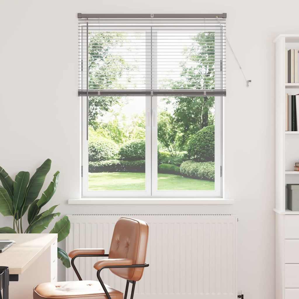 Venetian Blinds Height Adjustable Silver 130 x 100 cm Aluminium