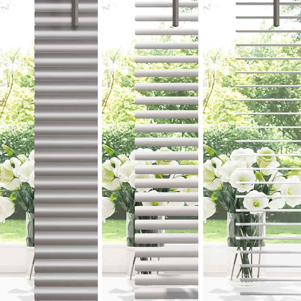 Venetian Blinds Height Adjustable Silver 130 x 100 cm Aluminium