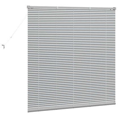 Venetian Blinds Height Adjustable Silver 130 x 130 cm Aluminium